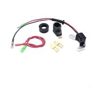 Sandyseptember Kit de conversión de puntos de encendido electrónico para distribuidor Lucas 25D y DM2, sistema de tierra negativa, construcción de metal