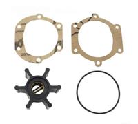 Sandyseptember Kit de impulsor de bomba de agua interior de neopreno 6 insertos de latón compatible con Johnson Pump 09-1026B-1 y para westerbeke 21218 para motor Volvo Marine