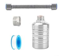 Sandyseptember Kit de válvula de flotador automático de acero inoxidable para control de nivel de agua en tanques de almacenamiento y piscinas de peces (C)