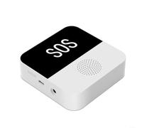 Sandyseptember Kit WiFi para cuidadores de ancianos con botón SOS, botón de timbre y sensor de alarma, permite alertas remotas de múltiples usuarios para cuidadores familiares