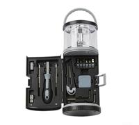 Sandyseptember Lámpara LED de camping y conjunto de herramientas, luz portátil impermeable para tienda de campaña, pesca, cortes de energía