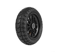 Sandyseptember Llanta delantera de 25.4 cm y montaje de neumático | Para scooter eléctrico KuKirin A1, neumático de alta elasticidad a prueba de explosiones con tracción mejorada para una
