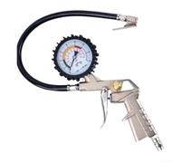 Sandyseptember Medidor de presión de aire de neumáticos con inflador y probador, cubierta a prueba de golpes para coches, motocicletas, furgonetas