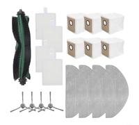 Sandyseptember Para Cecotec para Conga 7490 Robot Aspirador Juego de accesorios de repuesto con cepillo principal, almohadillas de fregona, filtros y cepillos laterales