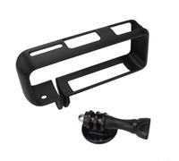 Sandyseptember Para marco protector de silicona para Insta360 X4 AIR, horizontal, cubierta extendida con conector de accesorios de dos clavijas (negro-horizontal)