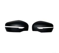 Sandyseptember Para Nissan Navara N300 2015+negro mate ABS ala espejo cubre exterior puerta espejos protección par