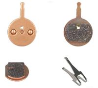 Sandyseptember Pastillas de freno para scooter eléctrico, material de cobre sinterizado para ZERO ZOOM para kugoo para sram para magura, frenos de disco de bronce antiguo, diseño ligero de 34 g (E)