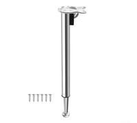 Sandyseptember Patas de mesa ajustables resistentes de 710 a 1200 mm, base plegable de acero inoxidable para caravana, barco, yate, cocina, taller, proyectos de bricolaje