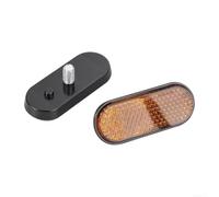 Sandyseptember Reflectores de horquilla delantera para scooter eléctrico Xiaomi 4 Lite de 2ª generación, 2 tiras reflectantes ámbar con lente de PC, marcadores de seguridad atornillados para viajes