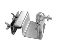 Sandyseptember Soporte de canalón ajustable para montaje en panel solar, para Eufy para cámaras de seguridad Arlo, soporte compatible con tornillo de 1/4 de acero inoxidable (1 unidad)