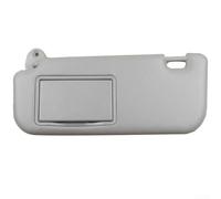 Sandyseptember Visera solar para automóvil con espejo de maquillaje, panel de plástico para el lado del conductor, compatible con Toyota para Corolla E160 E170 2014-2017 (gris izquierda)