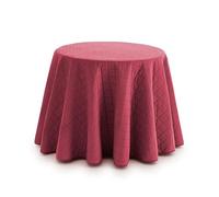 Sanelitex | Falda de Mesa Camilla Acolchada Velvet | Tacto melocotón ultrasuave y cálido | Color Rojo Redonda 70 cm | Ideal para Invierno y máximo Confort en el hogar