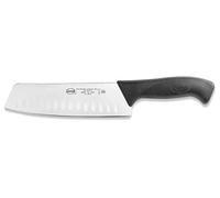 Sanelli 315218 Lario Line - Cuchillo japonés con hendiduras, longitud de 18 cm, multicolor