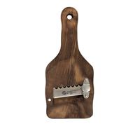 SANELLI AMBROGIO - Cortador de trufas de Madera de Ovangkol (Guibourtia ehie) con Hoja Ondulada, marrón, 23 x 9 x 2.5 cm, 1731.000