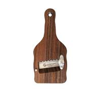 SANELLI AMBROGIO - Cortador de trufas de Madera de Ovangkol (Guibourtia ehie) con Hoja Ondulada, marrón, 23 x 9 x 2.5 cm, 1731.000