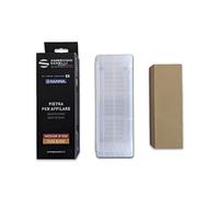 Sanelli Ambrogio, Naniwa Basic Stone - Afilador de cuchillos combinado 2 en 1, grano medio #1000 y acabado #3000, ideal para cuchillos normales, fabricado en Japón