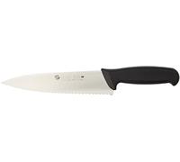 Sanelli Ambrogio Supra - Cuchillo de cocinero, hoja dentada, 20 cm, acero inoxidable, gris