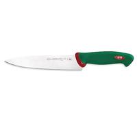Sanelli Línea Premana Professional,Cuchillo Cocina Cm.20,Acero Inoxidable,Verde y Rojo,