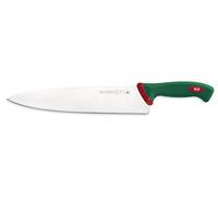 Sanelli Línea Premana Professional,Cuchillo Cocina Cm.30,Acero Inoxidable,Verde y Rojo,42.5x3.0x7.0 cm