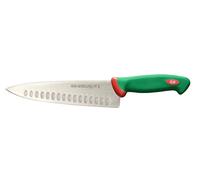 Sanelli Línea Premana Professional,Cuchillo Cocina Mellado Cm.21,Acero Inoxidable,Verde y Rojo,34.0x3.0x6.5 cm