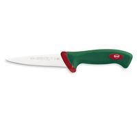 Sanelli Línea Premana Professional,Cuchillo Degollar Cm.14,Acero Inoxidable,Verde y Rojo,