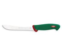 Sanelli Línea Premana Professional,Cuchillo Despellejar Cm.18,Acero Inoxidable,Verde y Rojo,