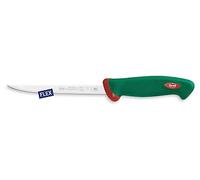 Sanelli Línea Premana Professional,Cuchillo Filetear Flexible Cm.16,Acero Inoxidable,Verde y Rojo,30.0x3.0x4.0 cm