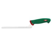 Sanelli Línea Premana Professional,Cuchillo Queso Fino 22,Acero Inoxidable,Verde y Rojo,35.5x3.0x7.0 cm