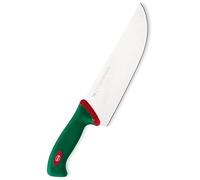 Sanelli Línea Premana Professional - Cuchillo Trinchante ,Acero Inoxidable, Verde y Rojo, hoja de cuchillo 24 cm