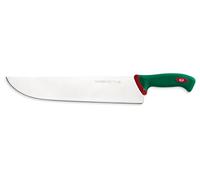 Sanelli Línea Premana Professional - Cuchillo Trinchante ,Acero Inoxidable, Verde y Rojo, hoja de cuchillo 36 cm