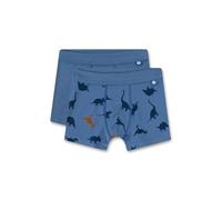 Sanetta Pantalones Cortos para niño (Pack Doble), Color Azul | Calzoncillos sostenibles para niños de Mezcla de algodón. Contenido: 2 Unidades de Ropa Interior para niños, Azul, 128