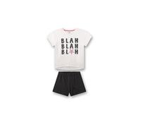 SANETTA Pijama de niña de 2 piezas, camiseta y shorts crema | 152