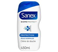 Sanex Biomeprotect Dermo Protector Gel de ducha prebiótico apto para microbiomas cutáneos, 450 ml, 1 unidad