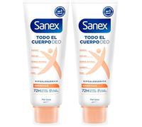 Sanex Crema Todo el Cuerpo Deo Sensitive 75ml, Desodorante para Manos, Pies, Axilas, Cuerpo y Zonas Íntimas, Protección 72H contra olor Clínicamente Probada,Testado Ginecológicamente, Hipoalergénico