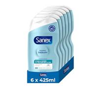 Sanex Derma Therapy, Gel de Ducha Purificante, Pack 6x425ml | Gel para piel grasa y mixta con niacinamida, Alisa textura, Purifica, Hidratación 24 horas, 0% Sulfatos