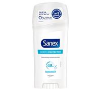 Sanex Dermo Protector, Desodorante Stick, 65ml | Stick antitranspirante 48h, Hidrata piel axilas, Restaura pH natural, 0% Alcohol, Testado dermatológicamente