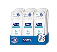 Sanex Dermo Protector Desodorante Stick para Mujeres y Hombres, Pack 12 uds x 65ml, hasta 24H de Protección Contra Olores, Restaura el pH Natural de la Piel, Dermatológicamente Testado