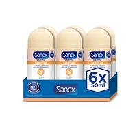 Sanex Dermo Sensitive Desodorante Roll-On, 6 Uds x 50ml, Anti-transpirante, hasta 48H de Protección contra el Sudor y el Olor, Suave con la Piel Sensible, Restaura el pH Natural de la Piel