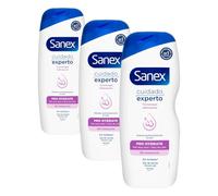 Sanex Expert Care Pro Hydrate, Shower or Bath Gel, Very Dry Skin, Deep Hydration, Fights Bacteria, 600 ml (Paquete de 3)