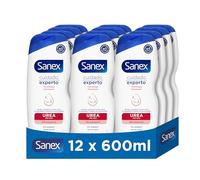 Sanex Gel de Ducha Cuidado Experto Urea 12 x 600 ml | con tecnología hidratante | hidratación profunda y duradera| ayuda a restaurar la piel | alivia la sequedad| 12 horas de hidratación