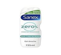 SANEX - Gel de ducha hidratante cero % - todos los tipos de piel - Gel de ducha - 725 ml