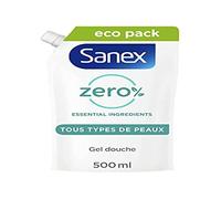 SANEX - Gel de ducha hidratante cero % - todos los tipos de piel - Gel de ducha ecológico - 500 ml