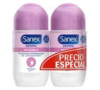 Sanex Invisible, Desodorante Hombre o Mujer, Desodorante Roll-on, Pack 2 Uds x 50ml