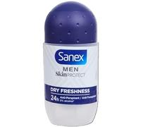 Sanex Men - Desodorante en roll-on/Skin Protect antitranspirante (6 unidades, frescor seco, 55 ml)