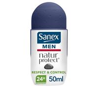 SANEX Men Natur Protect Respect & Control Desodorante con piedra de alumbre - Desodorante para hombre - 24 horas de eficacia - 50 ml