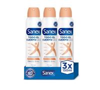 Sanex Spray Todo el Cuerpo Deo Sensible 150ml, Desodorante Manos, Axilas, Cuerpo y Pies, 72H Protección contra Olor Clínicamente Probada, Hipoalergénico, Delicado con Piel,Testado Dermatológicamente