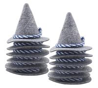 Sanfiyya Sombrero decorativo Seppel Decorativo Oktoberfest, 12 piezas Mini Brujas, sombrero de mago de fieltro, decoración de botellas de vino para favores de fiesta accesorios de bricolaje artesa