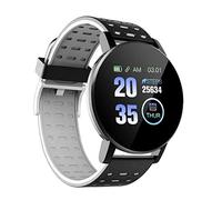 Sanfly 1 Unid Bluetooth Smartwatch Hombres Presión Arterial Mujer Deporte Evaluación Cardíaca Tipo Carpeta Pulsera Reloj Redondo