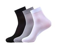 Sanfly 10 Pares De Calcetines De Verano para Hombre De Negocios Seda Fina Nailon Elástico Alto Transpirable Pantalón Corto Casual Calcetines De Tripulación Calcetines Geniales para Hombre