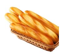 Sanfly 5 Piezas De Pan Artificial, Pan Francés Falso, Simulación Realista, Pastel De Comida, Postre, Modelo para Decoración del Hogar, Cocina, Fiesta